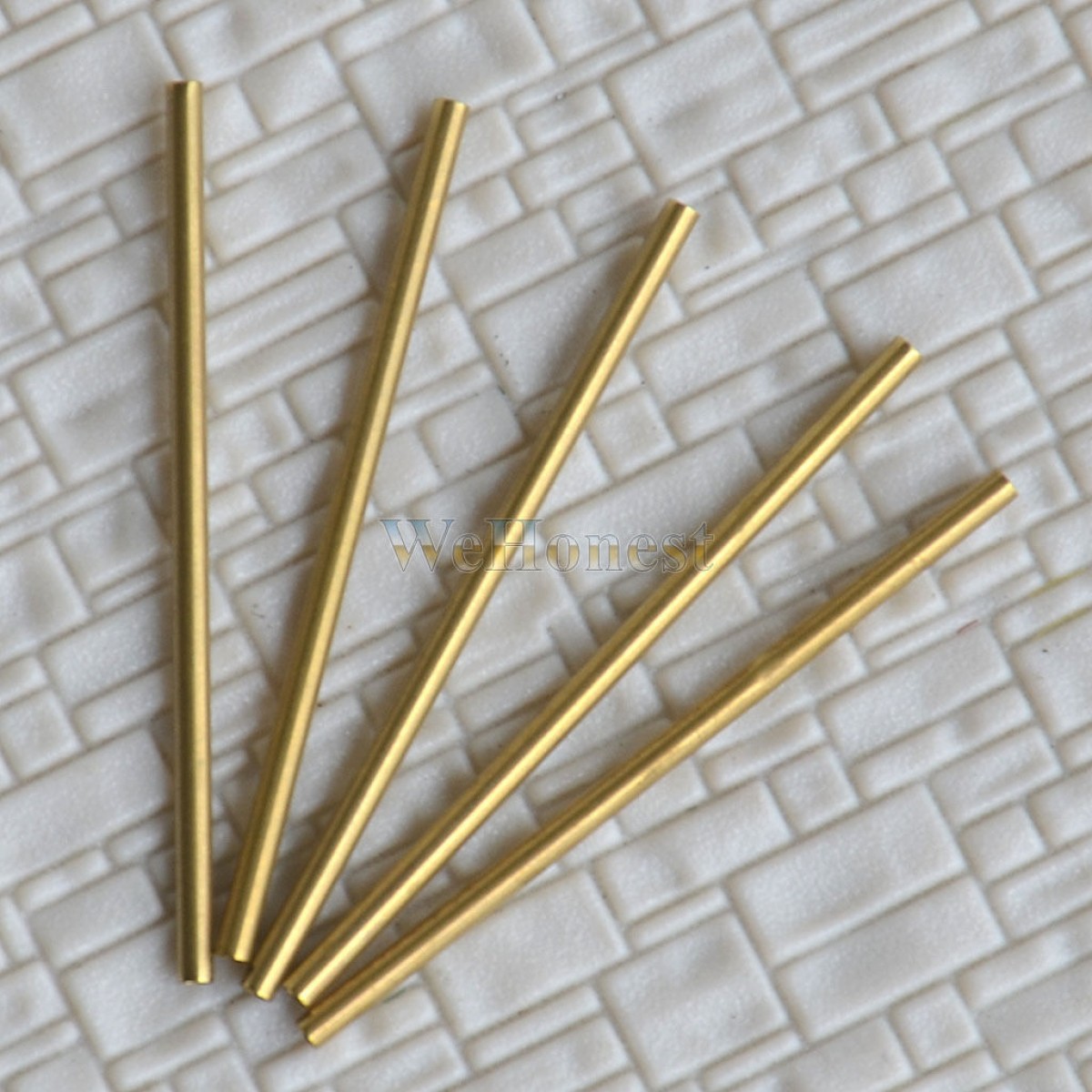  12  x  Brass  Pipe  Copper  Pipe  Copper Tube Φ1.7mm  x  40mm  (WeHonest)